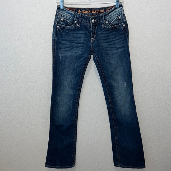 Rock Revival Johanna Bootcut Jeans sz 27 - Picture 4 of 9
